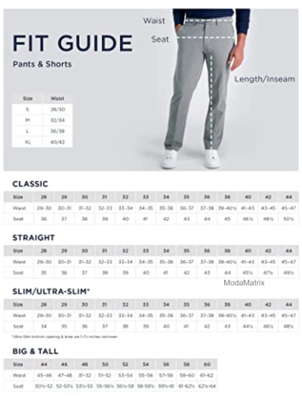 Classic Fit Flat Front Stretch Cotton Dress Pants